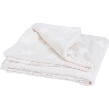 Homestyling Progarden deka detská mikroflanel STARS krémová KO-HZ1990840krem 160x130