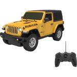 Jamara Toys Jamara Jeep Wrangler JL кола с дистанционно управление, жълт/черен, мащаб 1: 24 (405194)