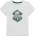 GUESS Бяла тениска с тъмнозелена щампа за мини момче Guess