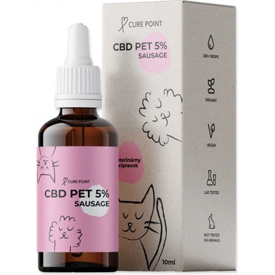 CurePoint CBD olej pre zvieratá kura 10 ml