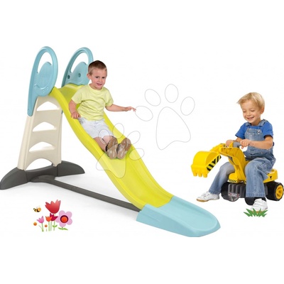 Smoby skluzavka Toboggan XL a BIG odrážedlo čtyřkolka Quad 310261-13