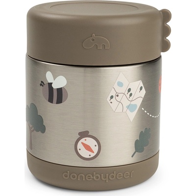 Done By Deer Dětská termonádoba Tiny Trails písková 300 ml