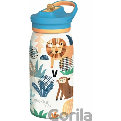 Quokka Nerezová termofľaša s náustkom Pop Kids Safari 445 ml