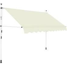 vidaXL Ručně zatahovací markýza 250 cm krémová