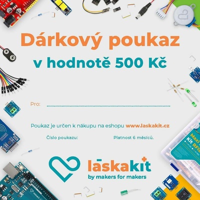 LaskaKit Dárkový poukaz 500 Kč