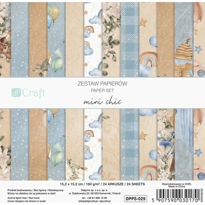 DP Craft Sada scrapbook papírů Mini Chic 15cm 24l