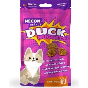 NECON Crispy Duck Nuggets ANTIAGE - Хрупкави хапки с патешко за котки