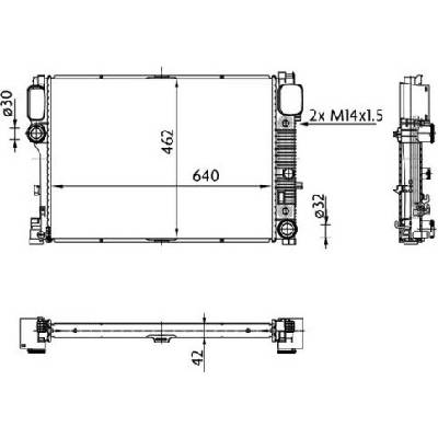 Chladič, chlazení motoru MAHLE CR 38 000S