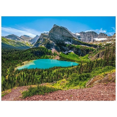 Castorland Jezero Grinnell Národní park Glacier USA 3000 dílků