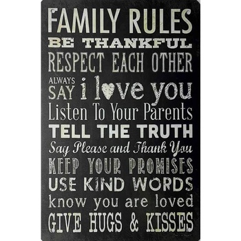 Ceduľa Family Rules