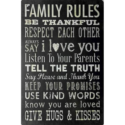 Ceduľa Family Rules