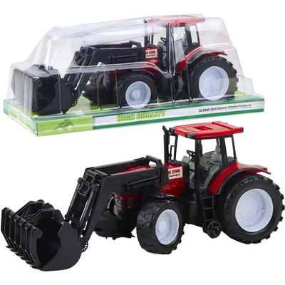 Leantoys Traktor, zemědělské vozidlo, zemědělec, s, drapák, červený