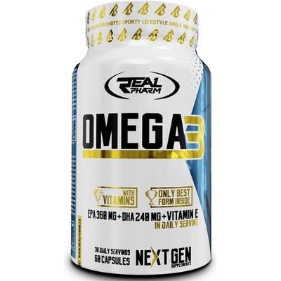 REAL PHARM Omega 3 1000 mg, 60 Softgels