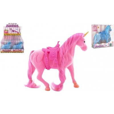 Teddies Jednorožec kôň fliška so sedlom 21cm 16x17x5,5cm