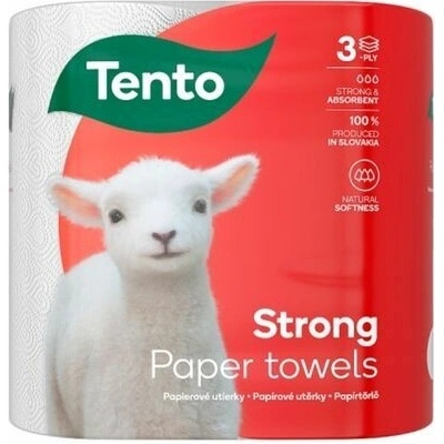 Tento Strong papierové utierky 3 vs. 2 rolky