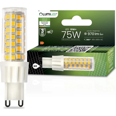 Lumiled LED žárovka LED G9 corn 10W = 75W 970lm 4000K Neutrální bílá 360°