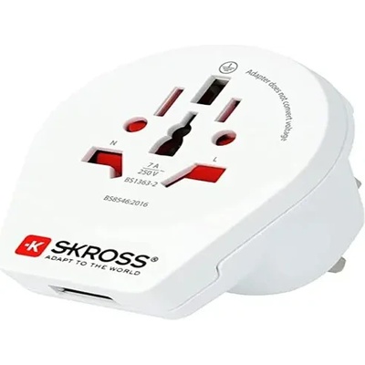 SKROSS Адаптер SKROSS 1500267, World to UK, 220V (SKROSS-1500267)