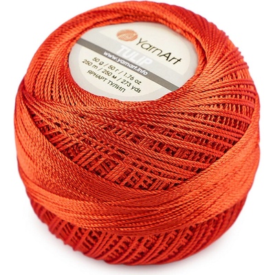 Příze háčkovací Tulip 50 g Varianta: 19 (421) terakota tmavá, Balení: 6 ks
