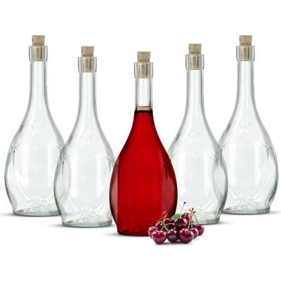 Kinekus Fľaša na alkohol sklo 500ml IKONA s uzáverom X