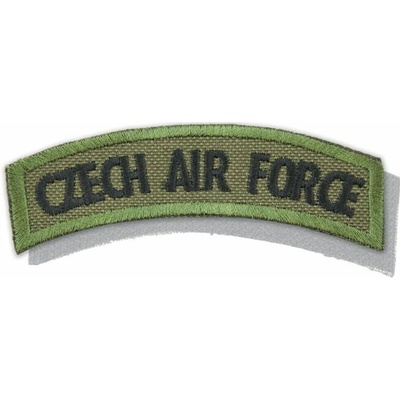 Nášivka: CZECH AIR FORCE [oblouková] [ssz] olivová | černá