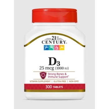 21st Century Vitamin D3 25mcg (1000IU) - Витамин D | 110 tabs (9127)