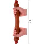 ToyJoy Двуслойно силиконово дилдо Foreskin Double Dong 46 см