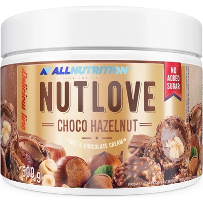 ALLNUTRITION Nutlove Choco Hazelnut Čokoláda s lískovými oříšky 500 g