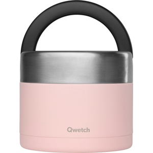 Qwetch Изолирана кутия за обяд с дръжка, 850ml - Pastel Pink