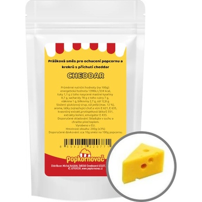 Popkornovač Príchuť na popcorn Cheddar 200 g