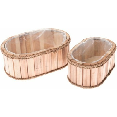 Casa de Engel Дървен кover за саксия с PVC - комплект 2 бр. , 0/16 Casa de Engel | Lilav | Home | UNI