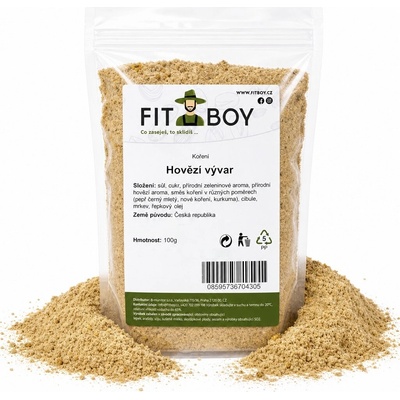 FITBOY Hovädzí vývar korenie 100g