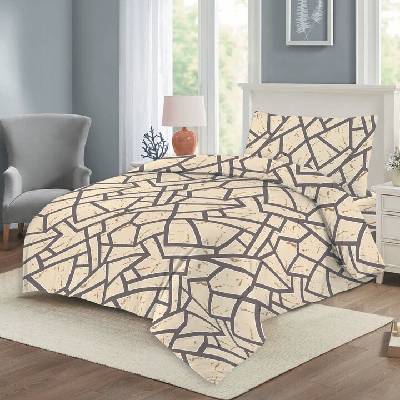 Sconto obliečky WALL béžová 70x90 140x200