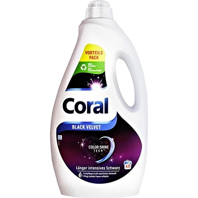 Coral Black Velvet 40 пранета течен препарат за тъмно пране