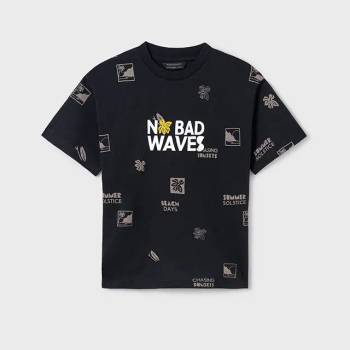 Image 1 of MAYORAL Тениска No Bad Waves в тъмносиво за момче Mayoral