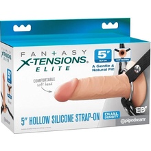 Pipedream Fantasy X-Tensions Elite 7" Silicone Hollow Strap-on Dual Density Skin