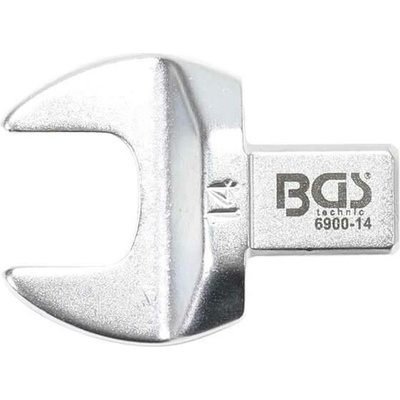 BGS Technic Nástrčný plochý otevřený klíč 14 mm s upnutím 9x12 mm BGS 6900-14