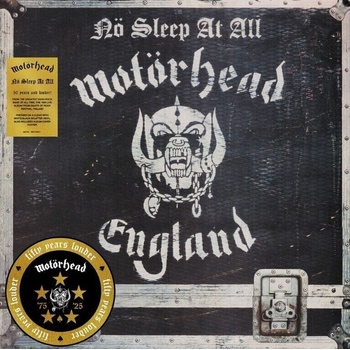 Motörhead - No Sleep At All (50th Anniversary) (Poster) (Clear & Black Splatter Coloured) (LP) (4099964135008)