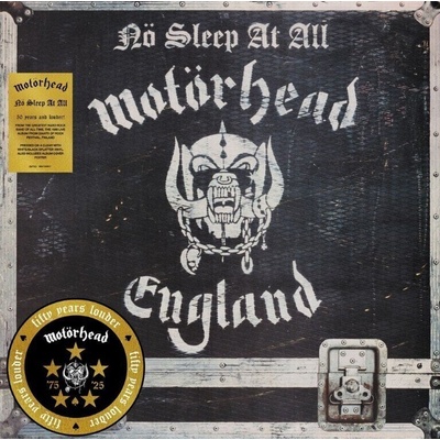 Motörhead - No Sleep At All (50th Anniversary) (Poster) (Clear & Black Splatter Coloured) (LP) (4099964135008)