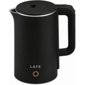 Lafe DoubleW, 1.8 L, 1800 W, Двойна стена, Cool touch, Отводняване, Пластмаса/стомана, Черен, Електрическа кана (LAFCZA47467)