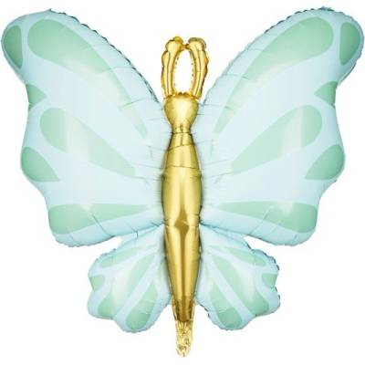 Party Deco Фолиен балон Пеперуда - Мента (fb248-103)
