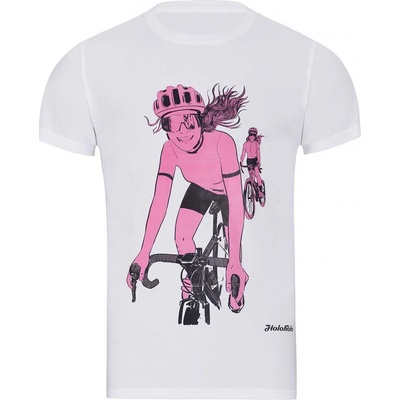 NU. BY HOLOKOLO Cyklistické triko s krátkým rukávem WIND LADY bílá