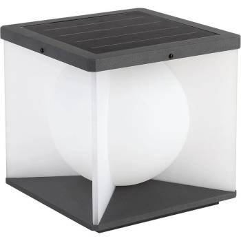 Image 1 of V-TAC 3W LED Соларна Градинска Лампа (205A-205A-183mm) 3000K Черно-бяло Тяло - 23351 (23351)