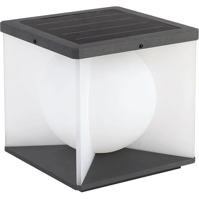 V-TAC 3W LED Соларна Градинска Лампа (205A-205A-183mm) 3000K Черно-бяло Тяло - 23351 (23351)