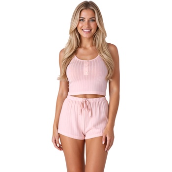 Passion Elysiane Sleepwear Light Pink XL