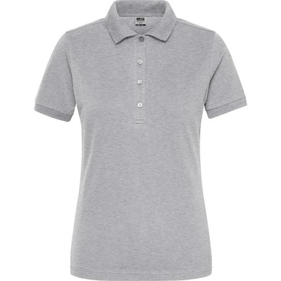 James & Nicholson JN 1805 Dámske prac. polo z bio bavlny sivá heather