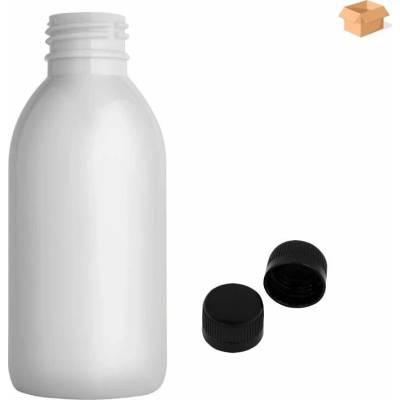 Tera plastová lahvička bílá s černým uzávěrem 150 ml 260 ks