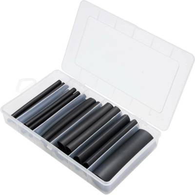 TRU COMPONENTS TC-13388840 sada zmršťovacých bužírok čierna Pomer zmrštenia:3:1 25 ks