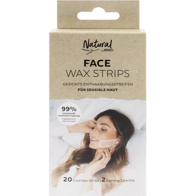 ANDMETICS depilační pásky na obličej NATURAL FACE, 20 ks – Zboží Dáma