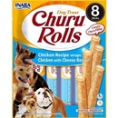 Maškrty pre psov Churu Dog Rolls Chicken with Cheese wraps 8 x 12 g