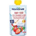 Hamanek пауч ягоди и кварк 6м+ -120 г